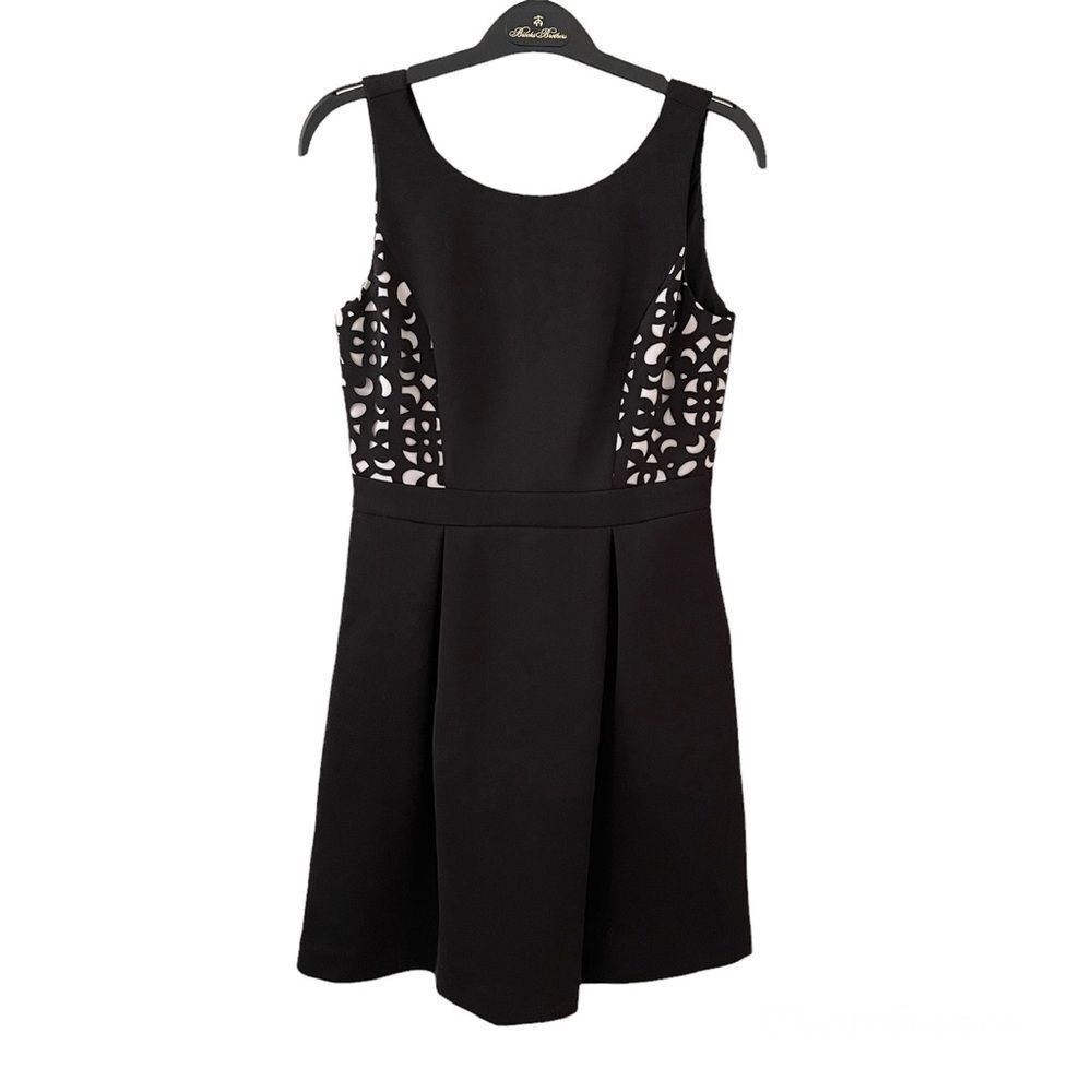 Jessica Simpson Black Cocktail Dress Skater Skirt 2